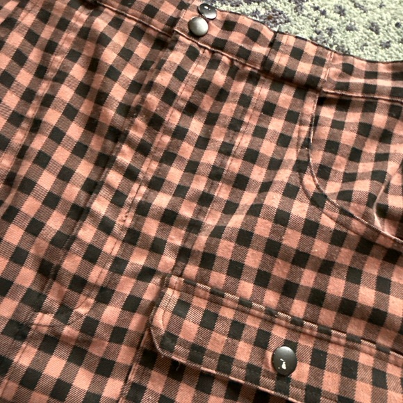 Urban Outfitters Punk Grunge Brown and Black Avril Utility Mini Skirt Size M - Picture 4 of 8